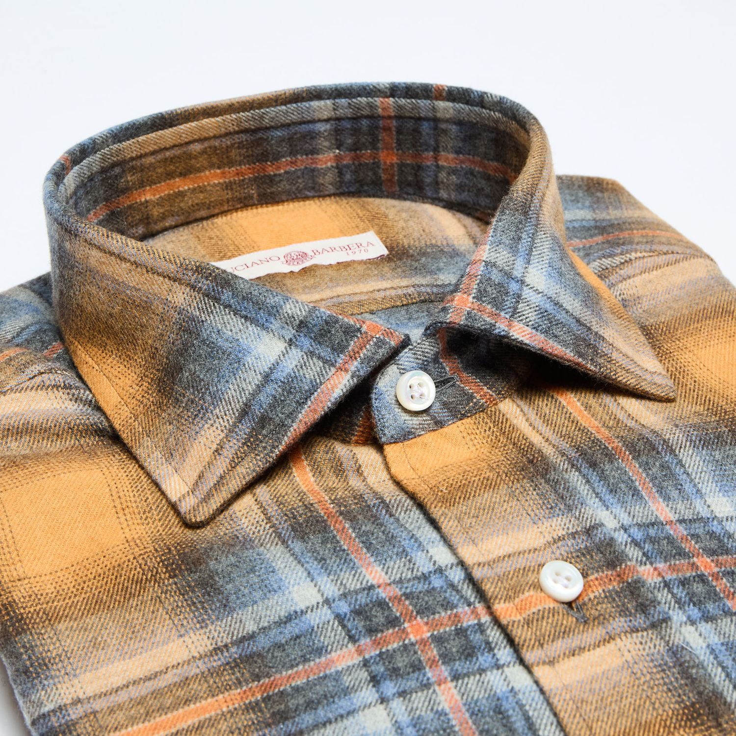 Luciano Barbera Brushed Large Plaid