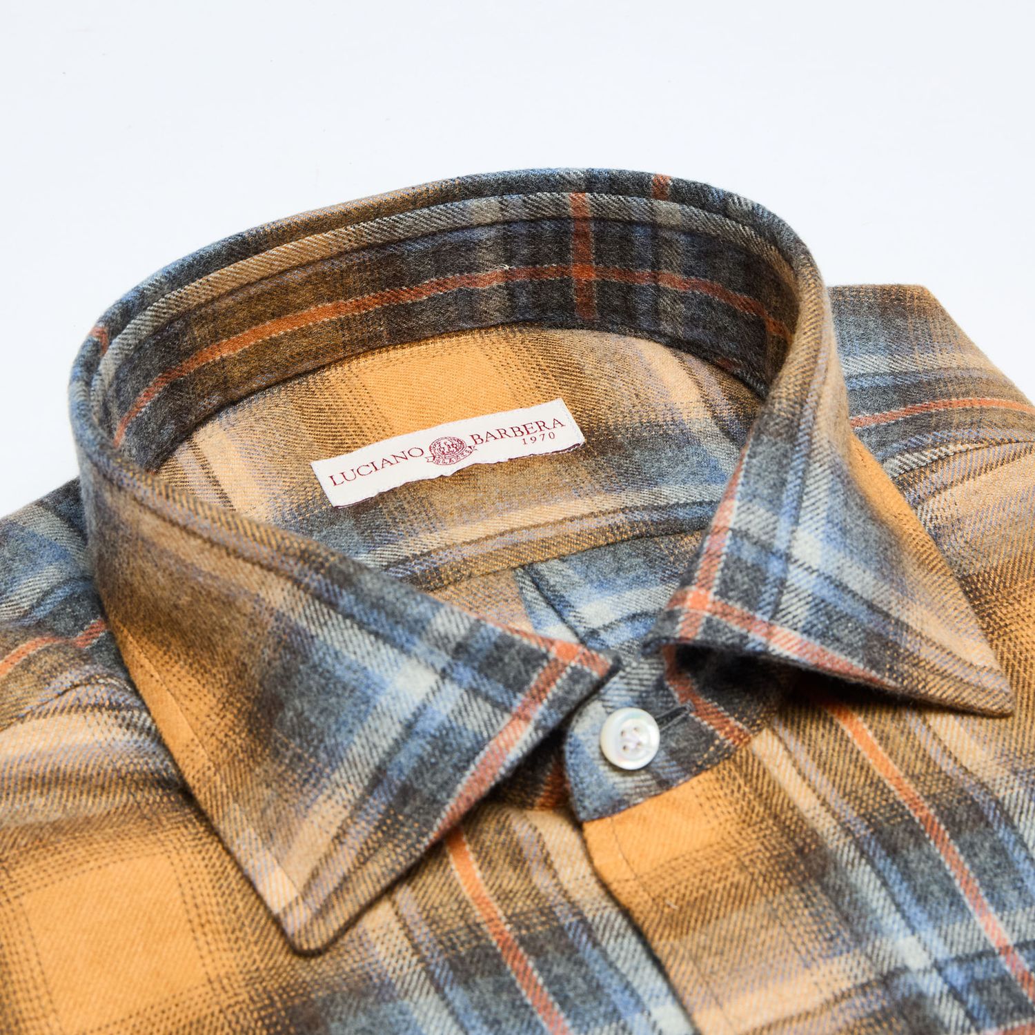 Luciano Barbera Brushed Large Plaid