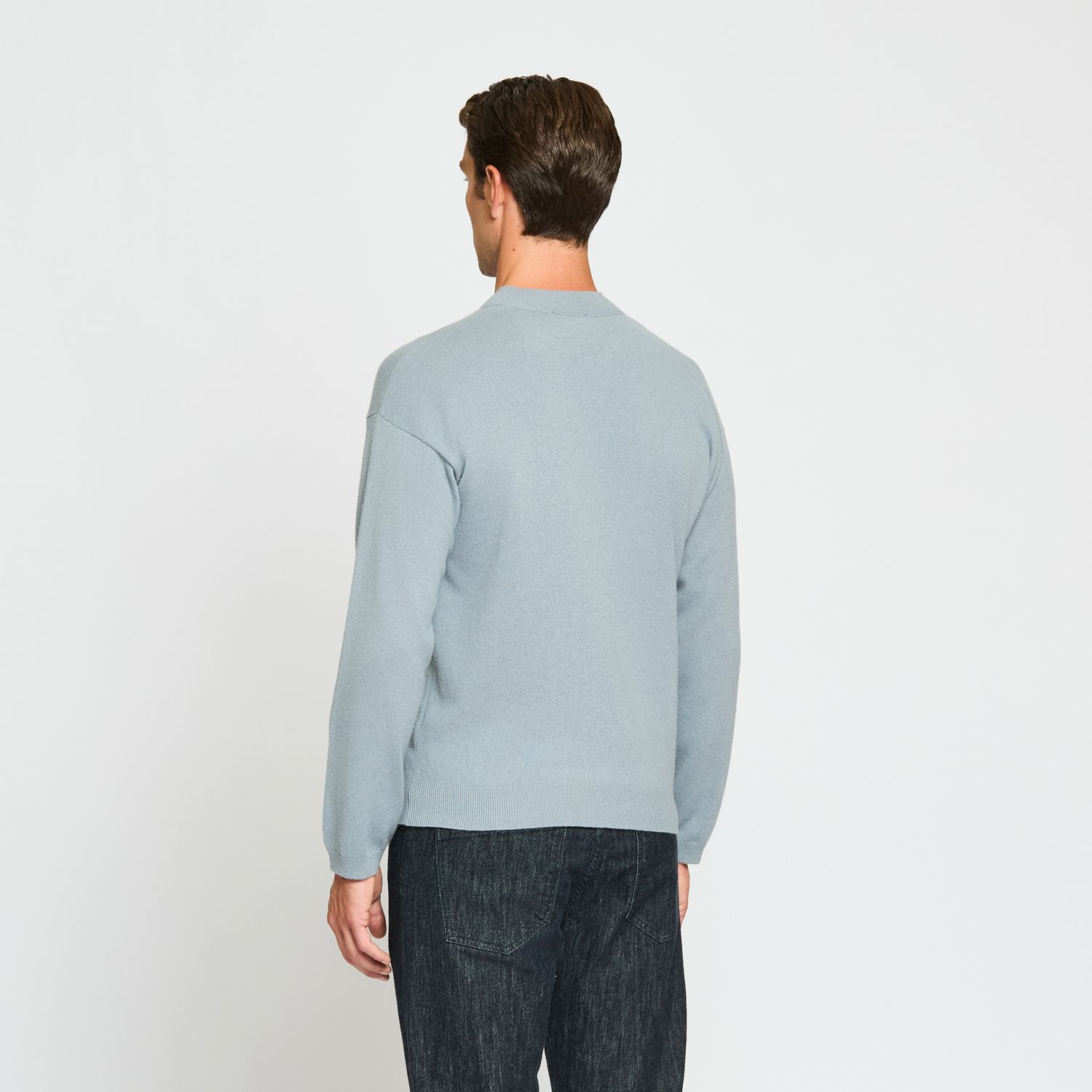 Luciano Barbera Layered Collar Cashmere Sweater