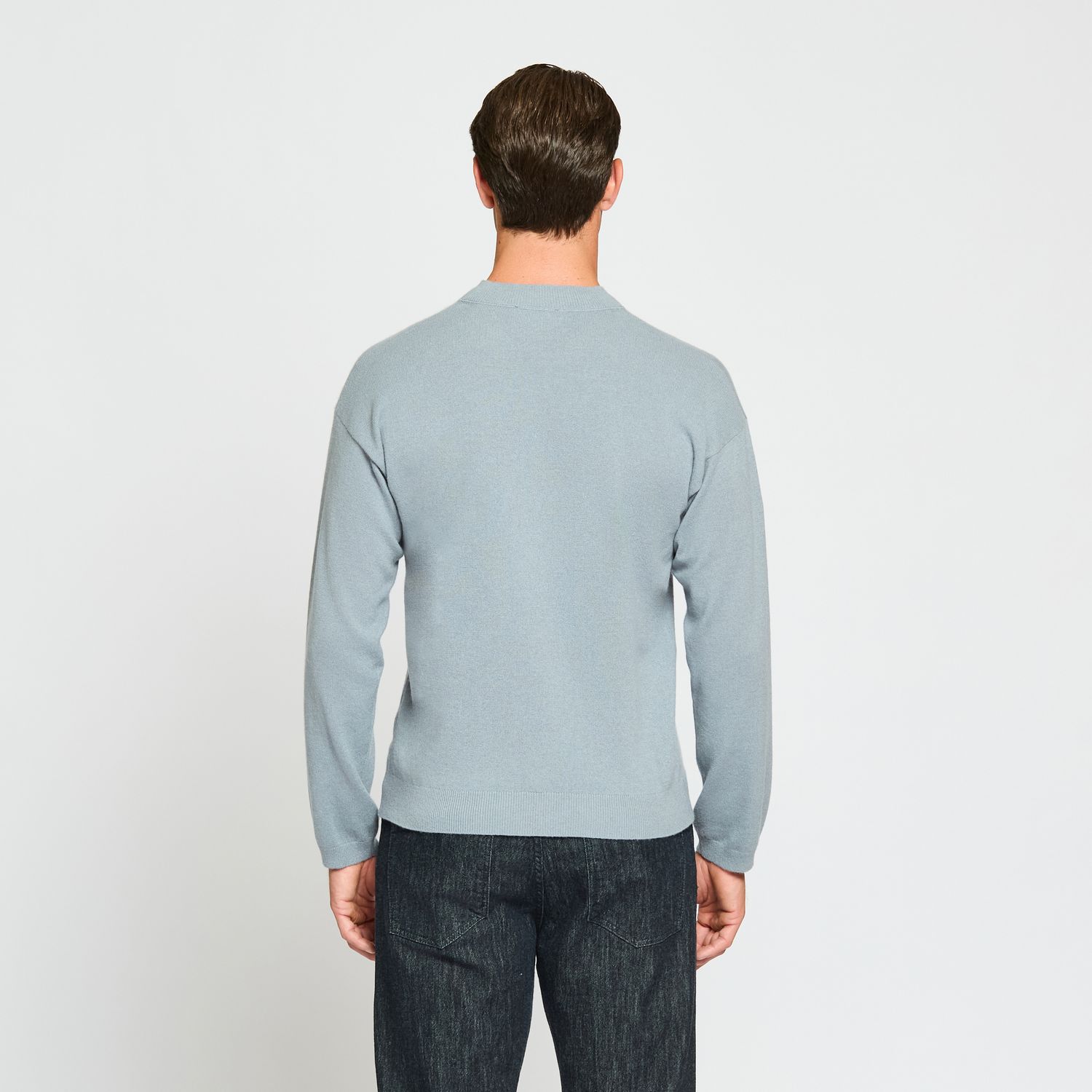 Luciano Barbera Layered Collar Cashmere Sweater