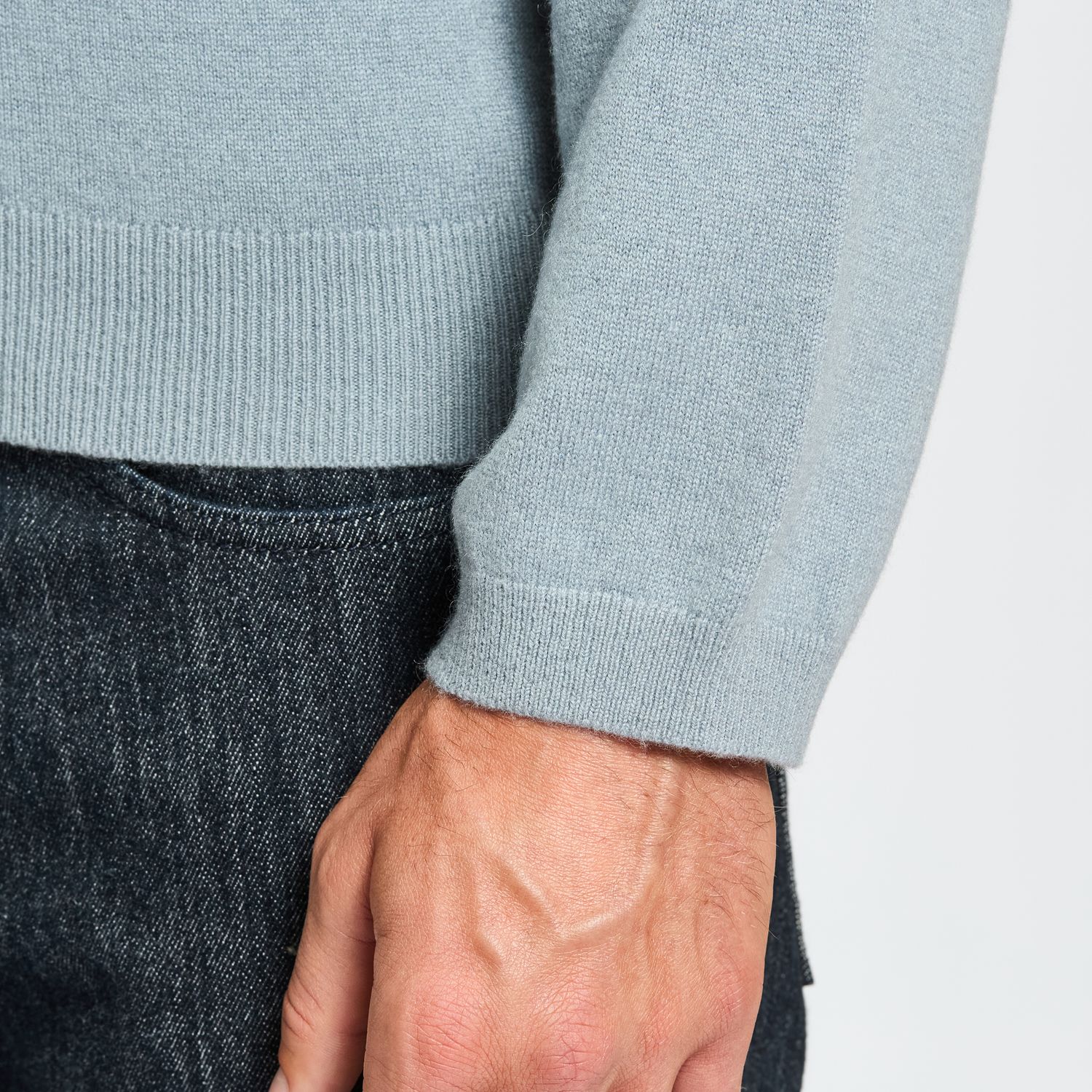 Luciano Barbera Layered Collar Cashmere Sweater
