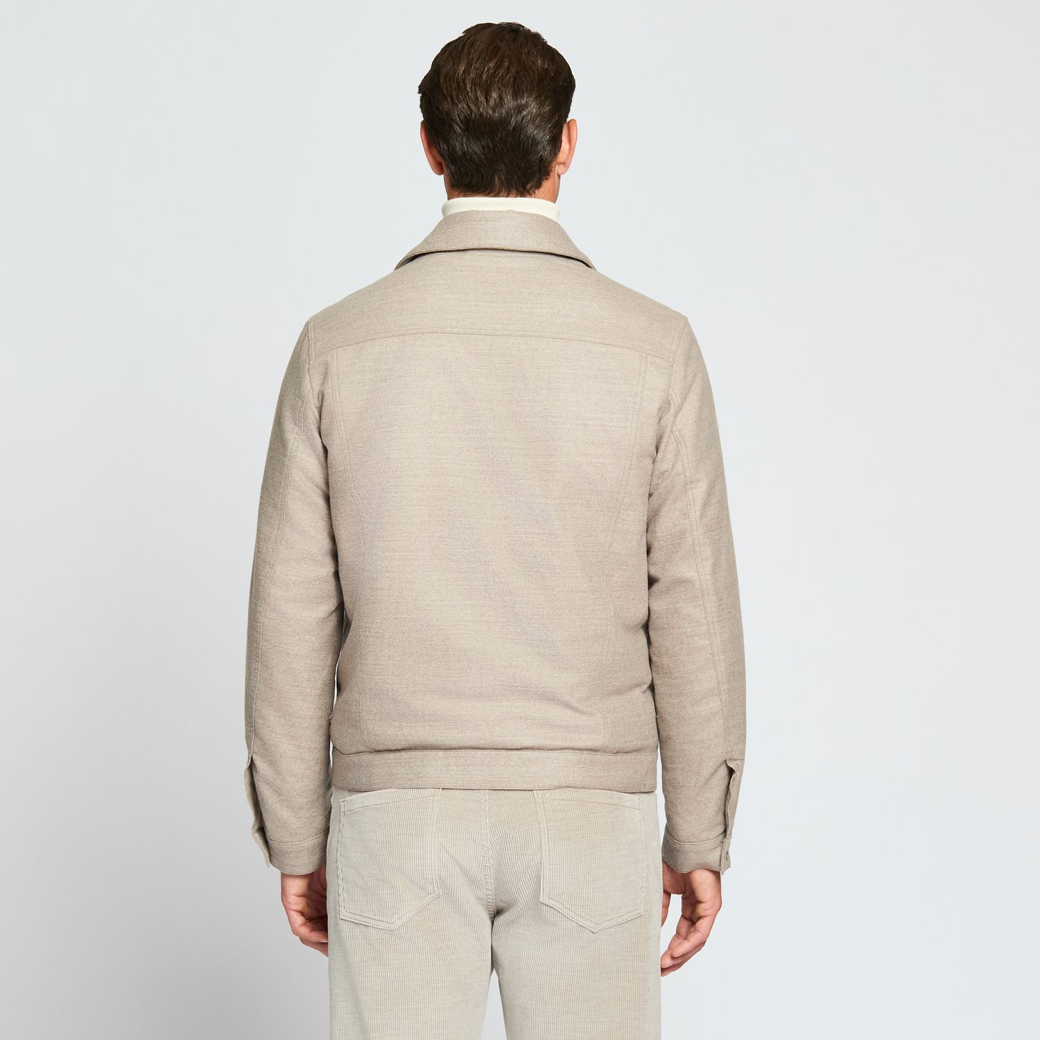 Luciano Barbera Wool Trucker Jacket