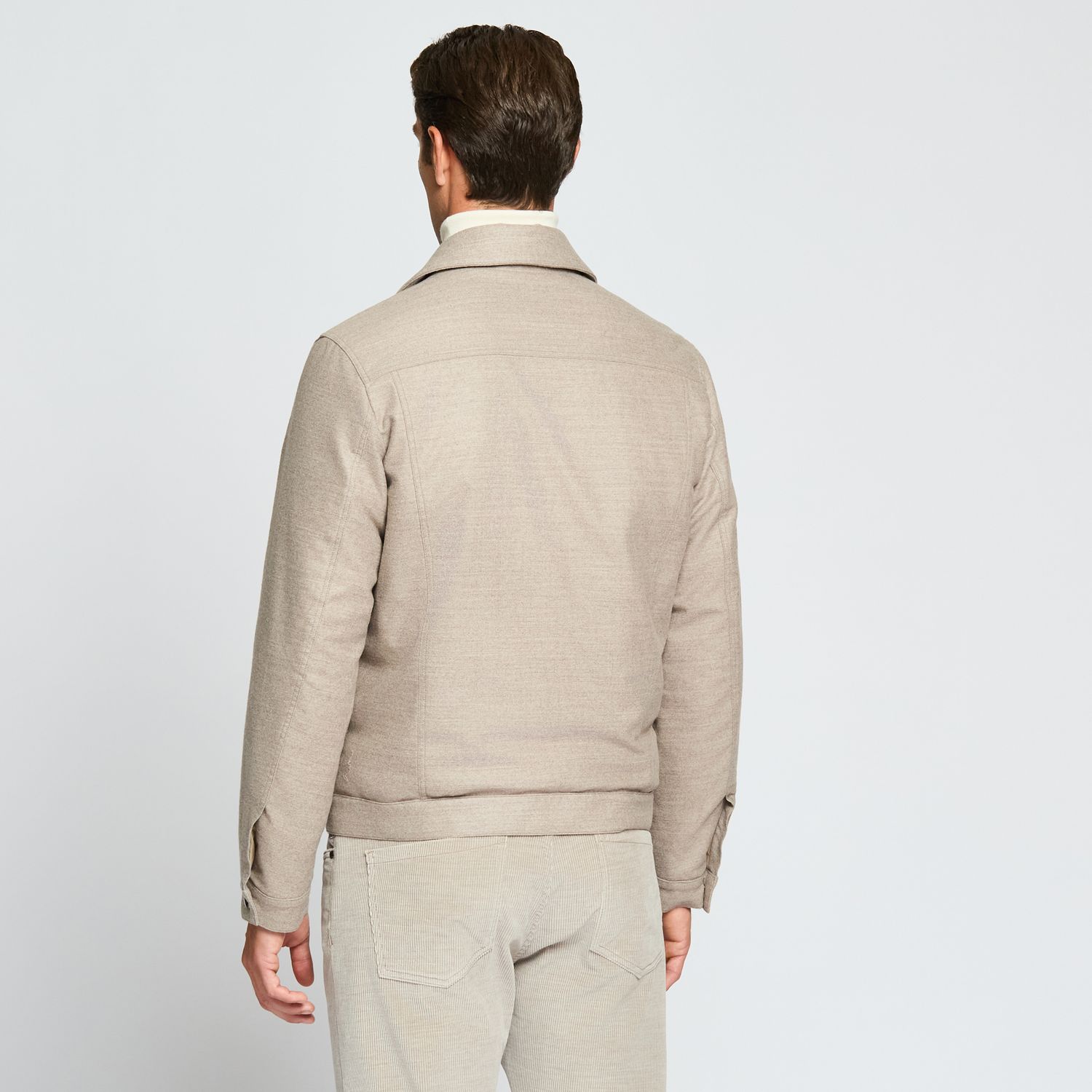 Luciano Barbera Wool Trucker Jacket