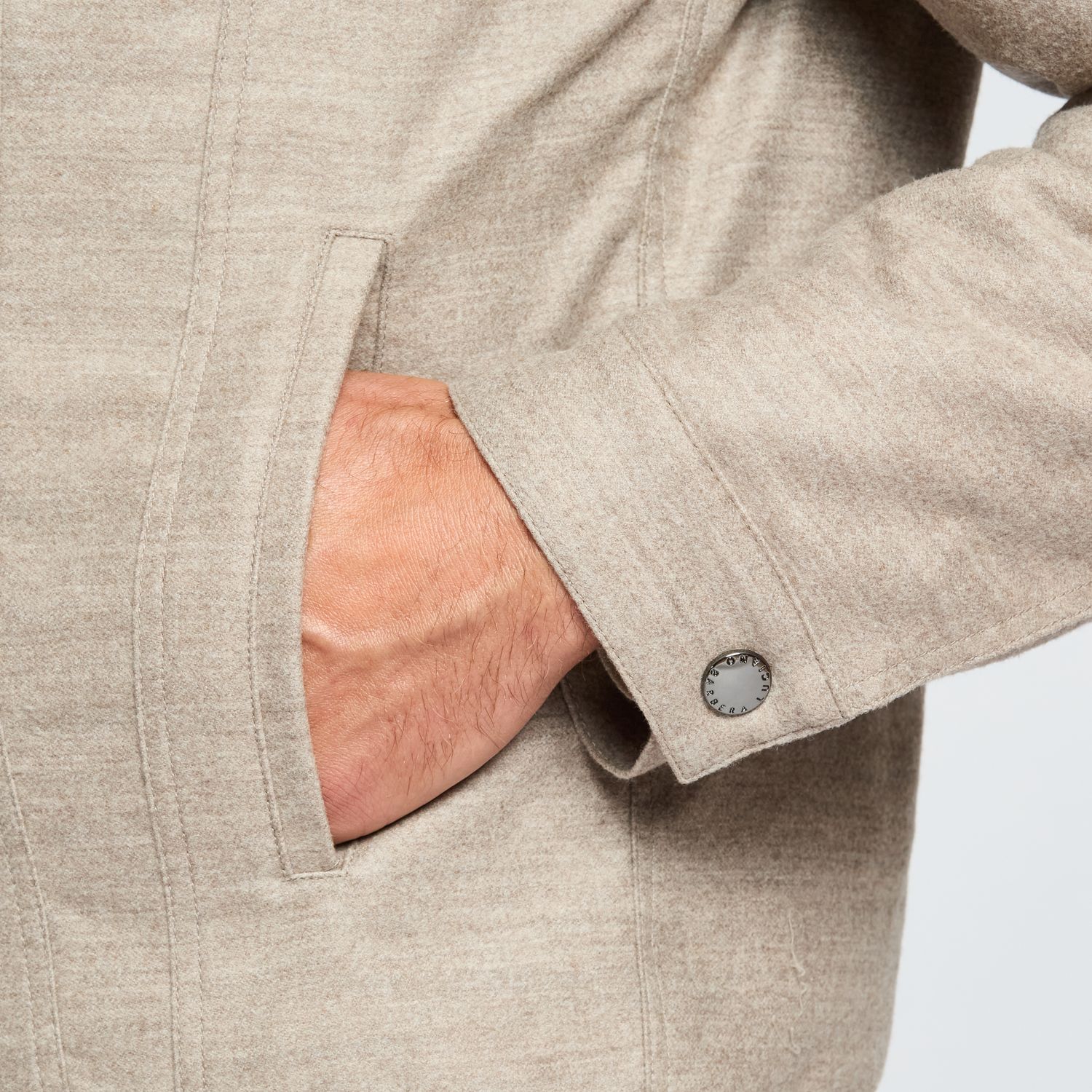 Luciano Barbera Wool Trucker Jacket