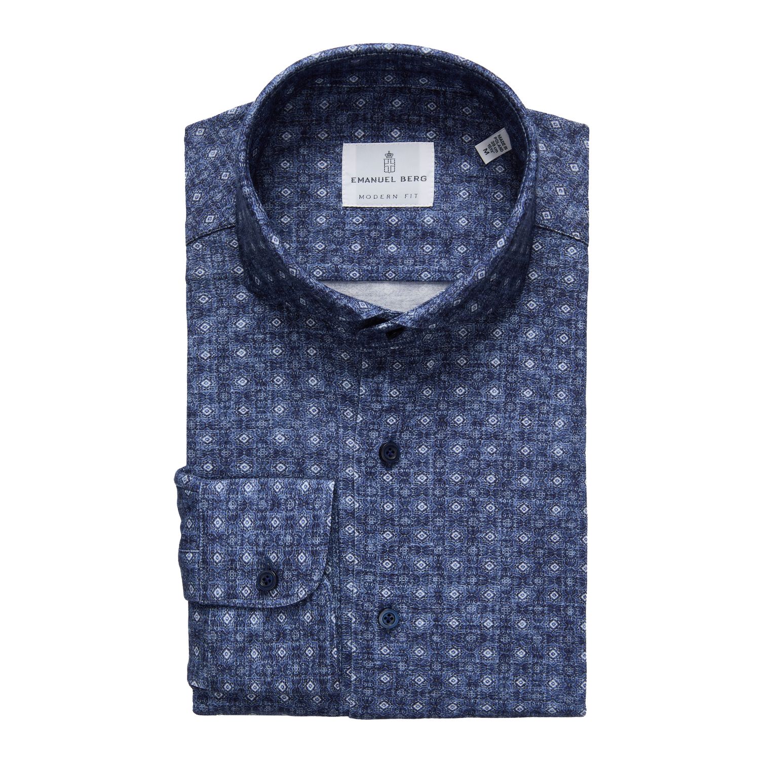 Emanuel Berg Diamond Jersey  Sport Shirt, Color: Dark Blue, Size: 38