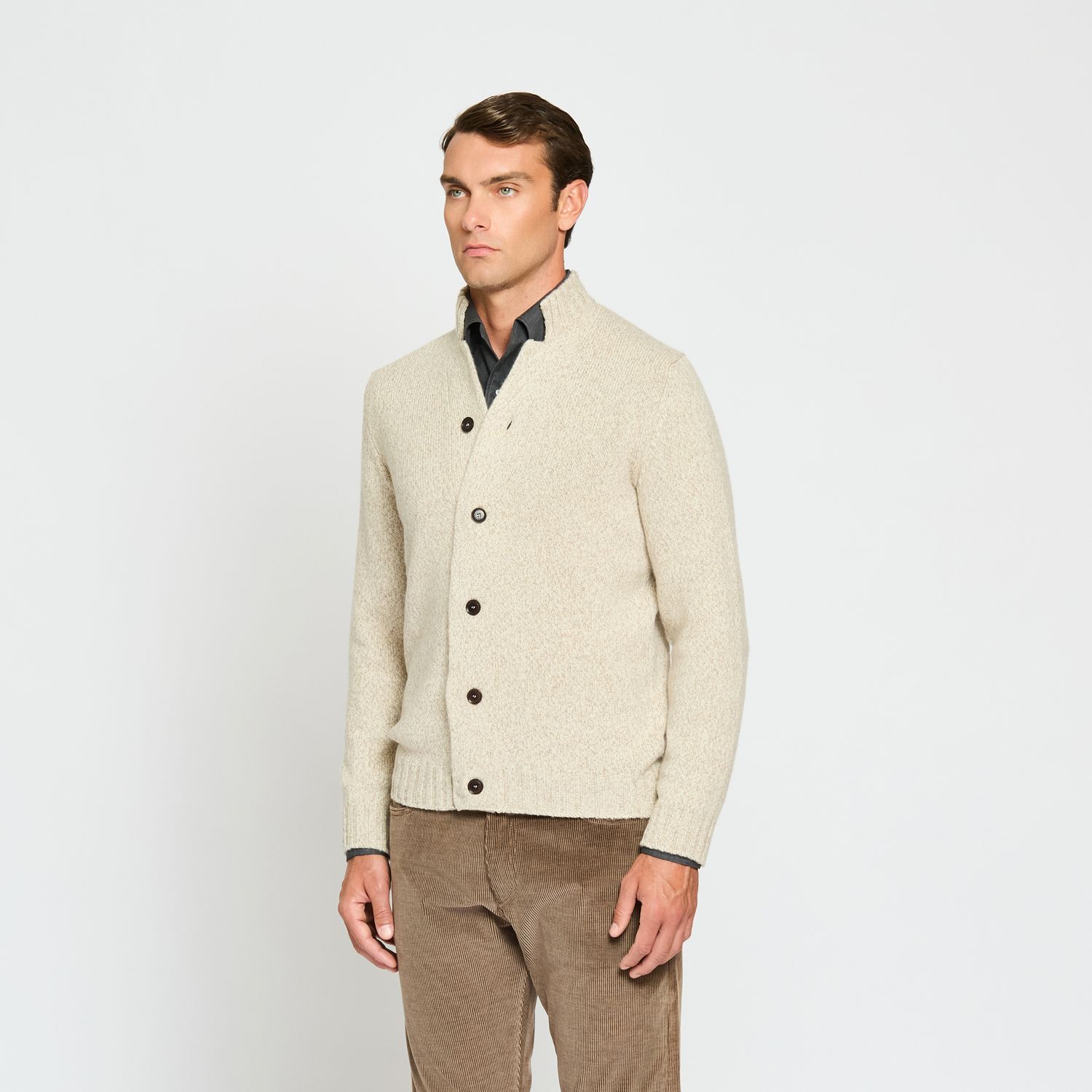 Luciano Barbera Button Front Cardigan