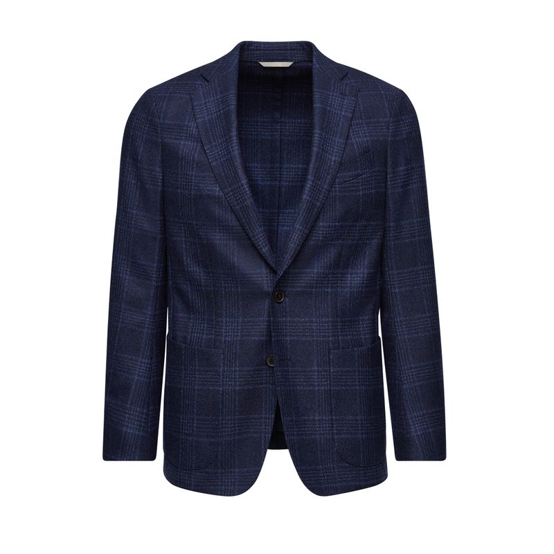 Emanuel Berg Wool Checked Deconstructed Sport Coat