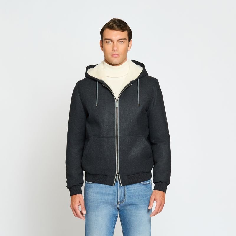 Luciano Barbera Shearling Hoodie