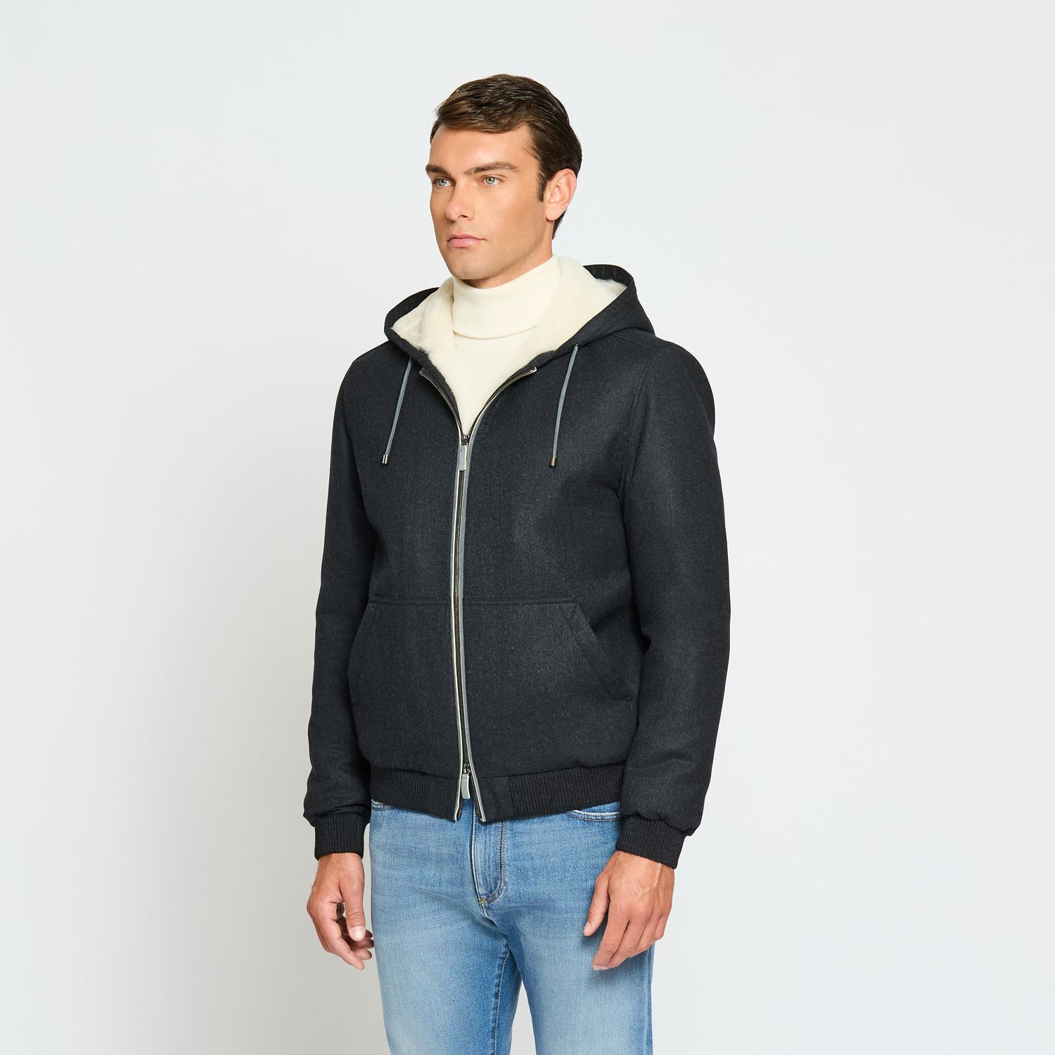 Luciano Barbera Shearling Hoodie