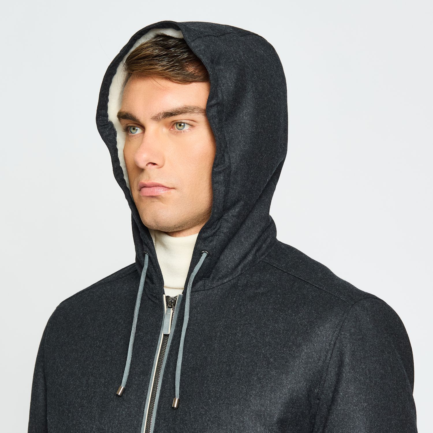 Luciano Barbera Shearling Hoodie