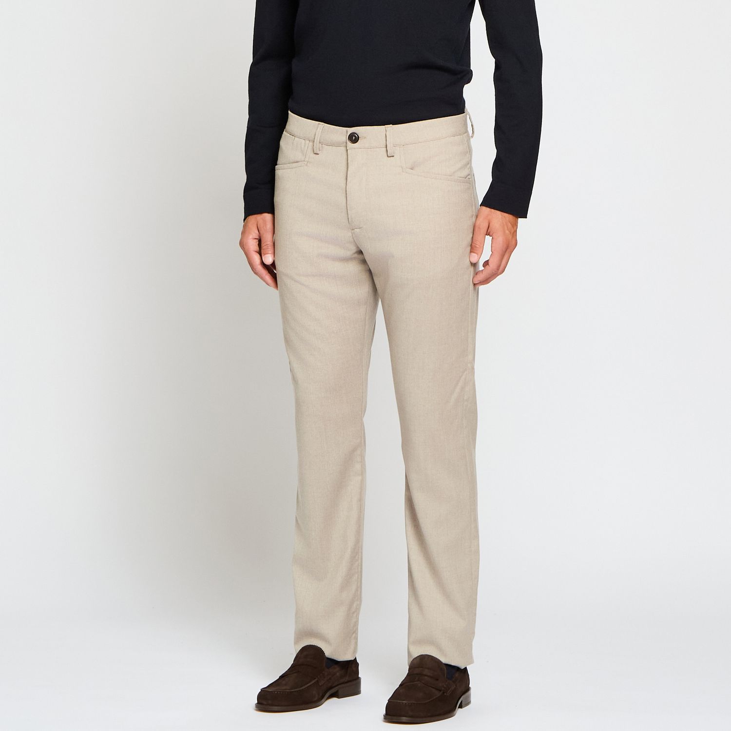 Luciano Barbera Wool Fancy Five Pocket Pants
