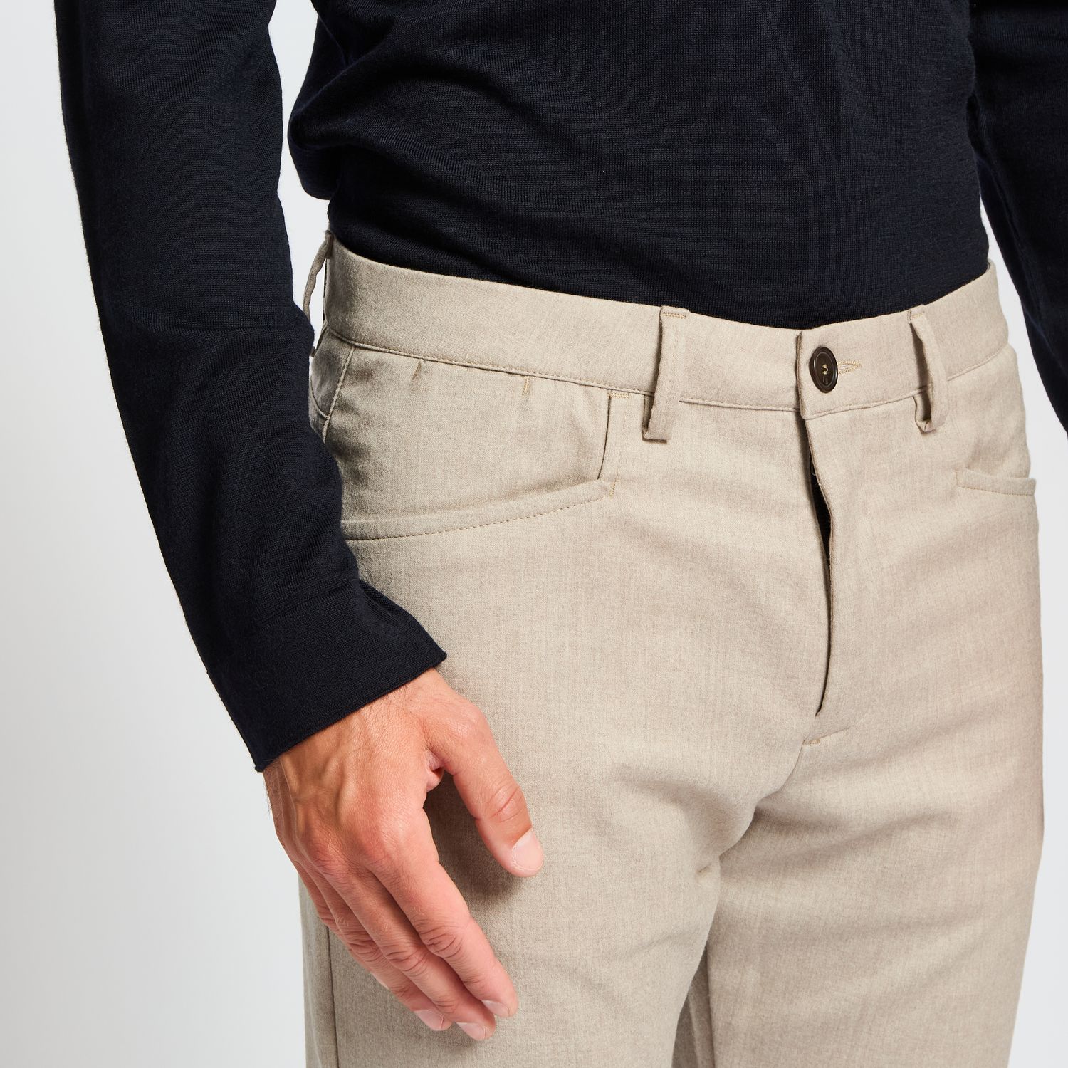 Luciano Barbera Wool Fancy Five Pocket Pants