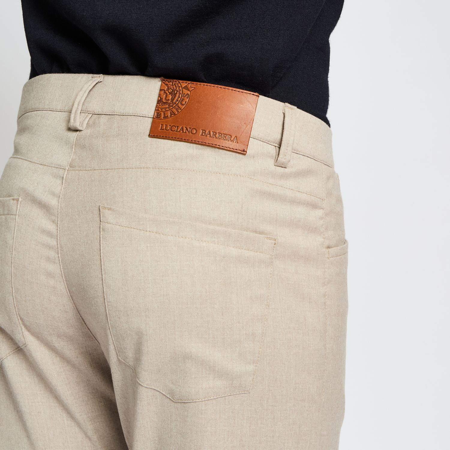 Luciano Barbera Wool Fancy Five Pocket Pants