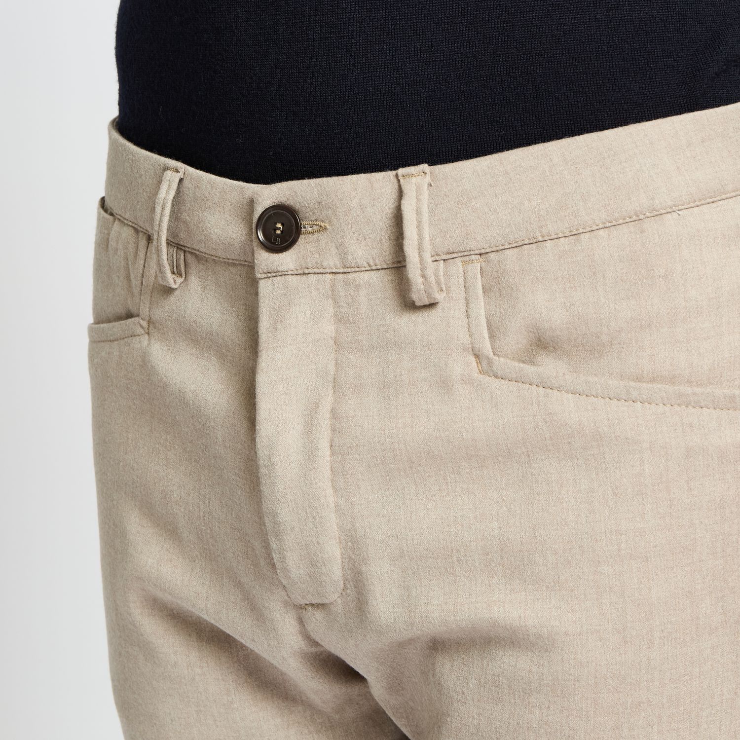 Luciano Barbera Wool Fancy Five Pocket Pants