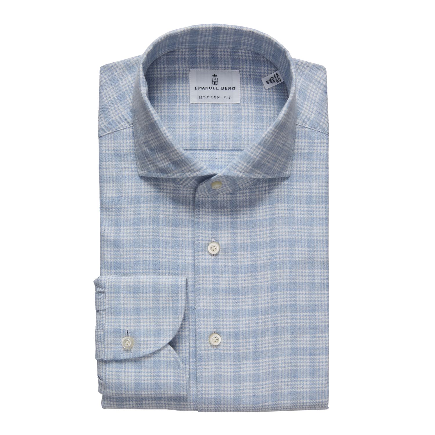 Emanuel Berg Flannel Prince of Wales Check Shirt