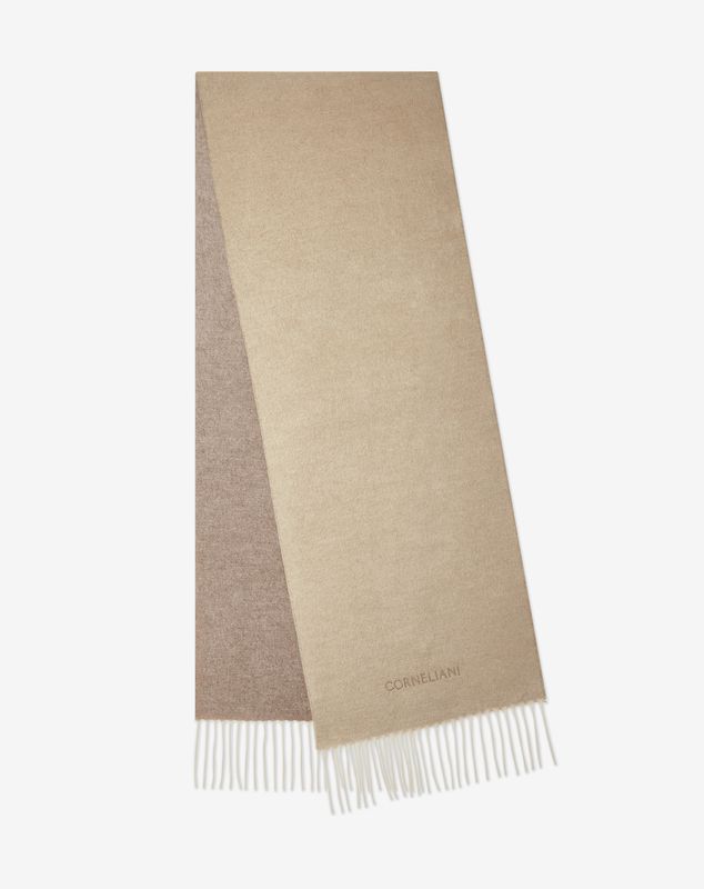 Corneliani Silk &amp; Cashmere Reversible Scarf