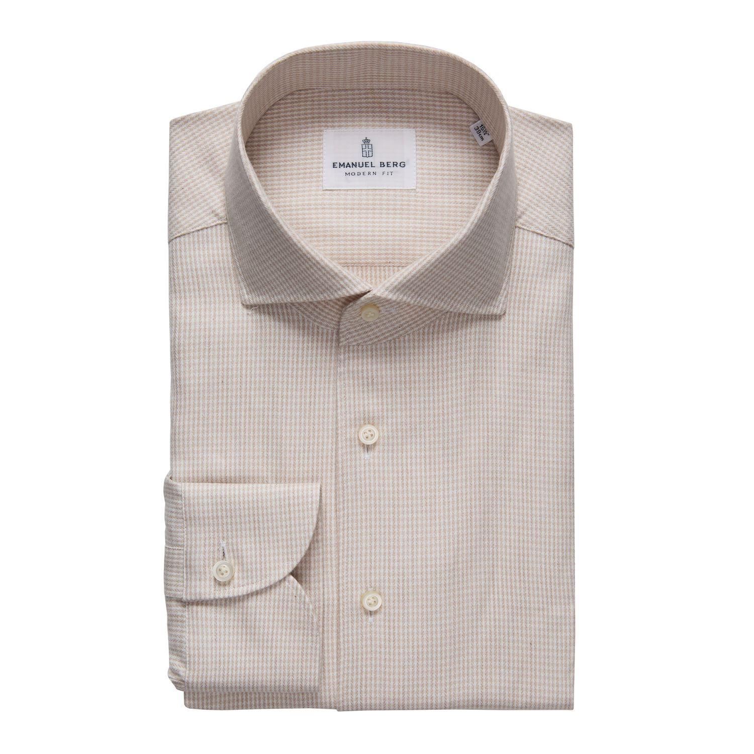 Emanuel Berg Houndstooth Lyocell Twill Shirt