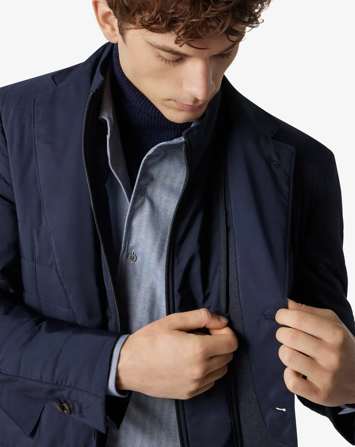 Corneliani Channel Quilted ID Jacket