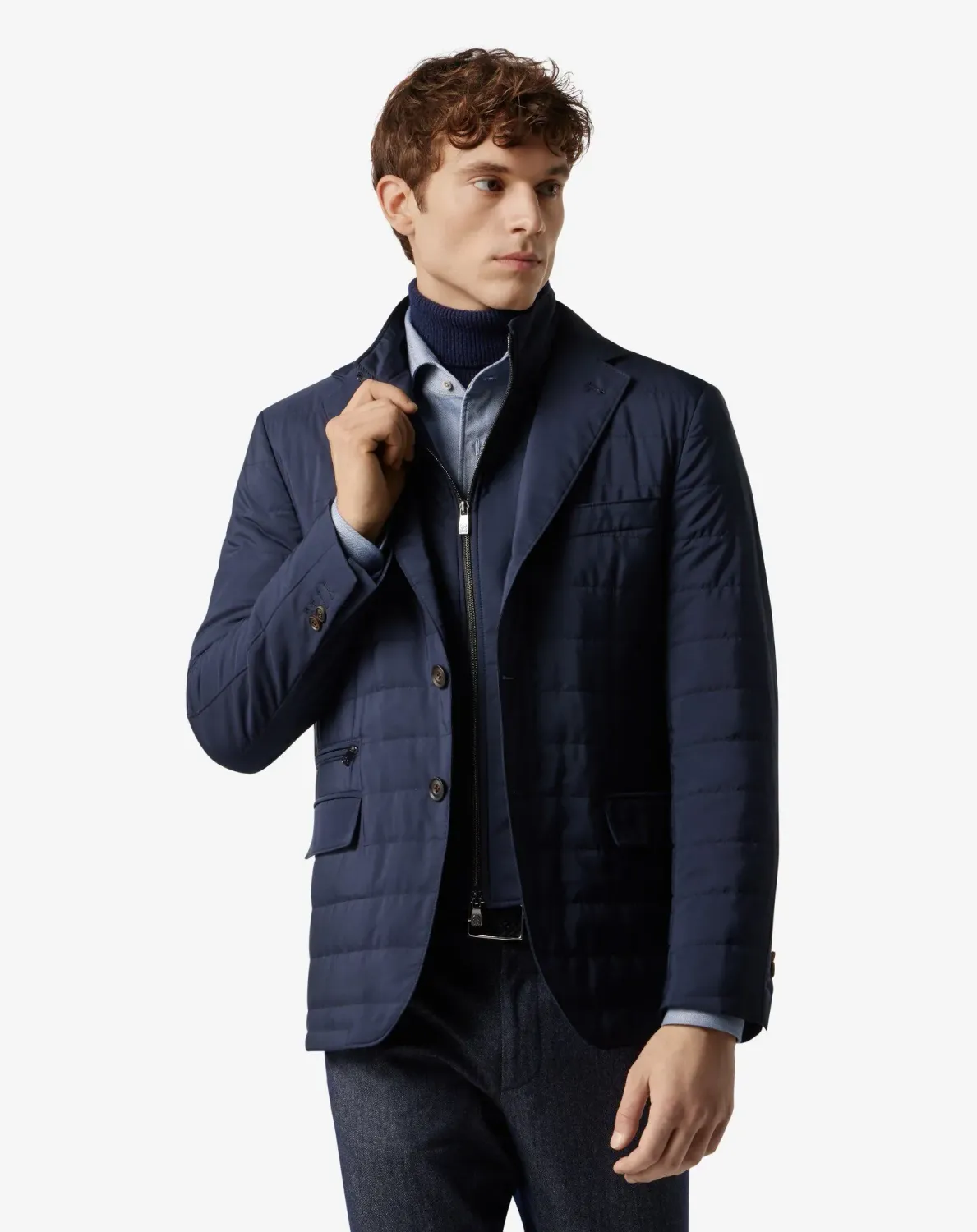 Corneliani Channel Quilted ID Jacket