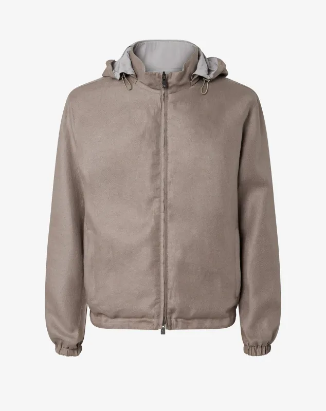 Corneliani Reversible Hooded Bomber Jacket