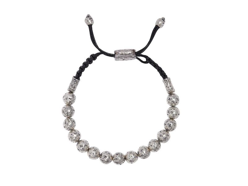John Varvatos 8mm Silver Bead Bracelet
