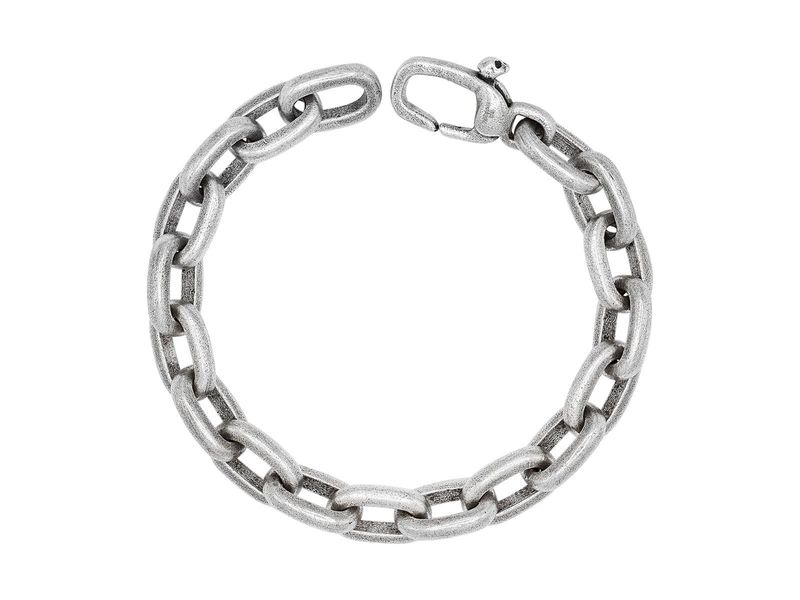 John Varvatos Silver Oval Chain Bracelet