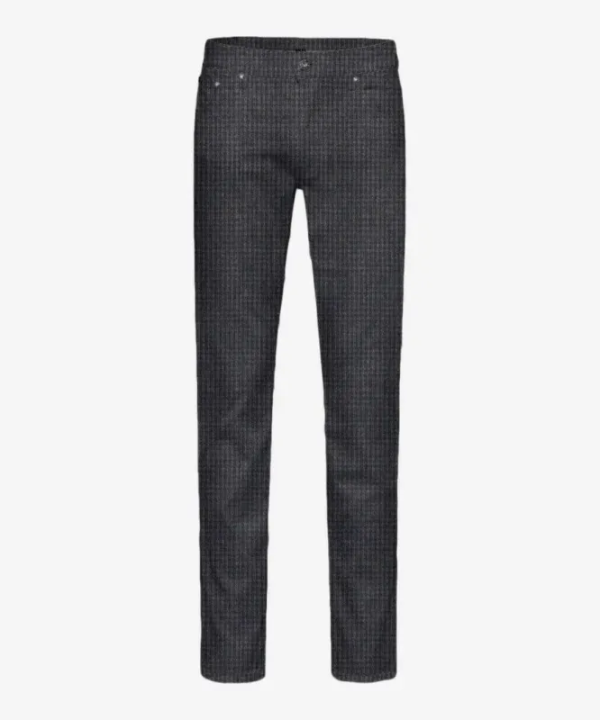 Brax Hi-Flex Jersey Check Chuck Pants