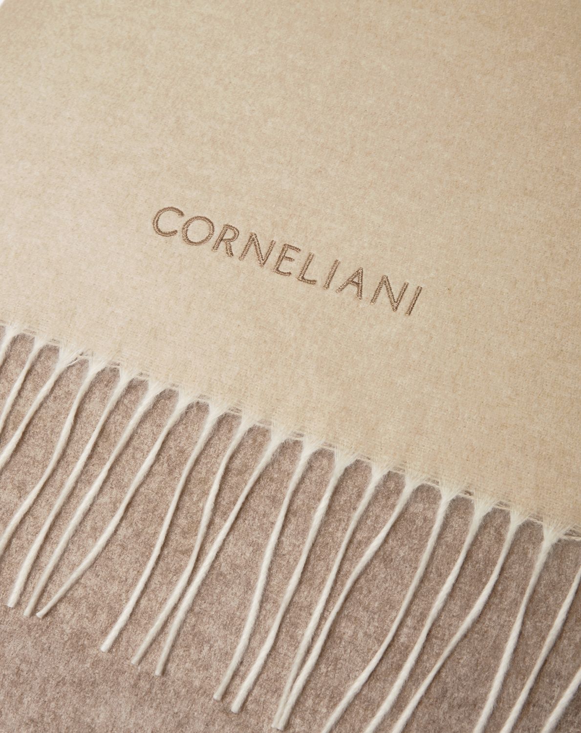 Corneliani Silk &amp; Cashmere Reversible Scarf