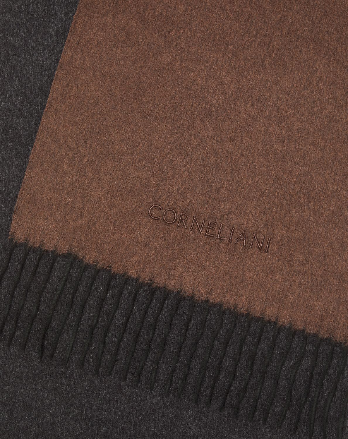 Corneliani Silk &amp; Cashmere Reversible Scarf