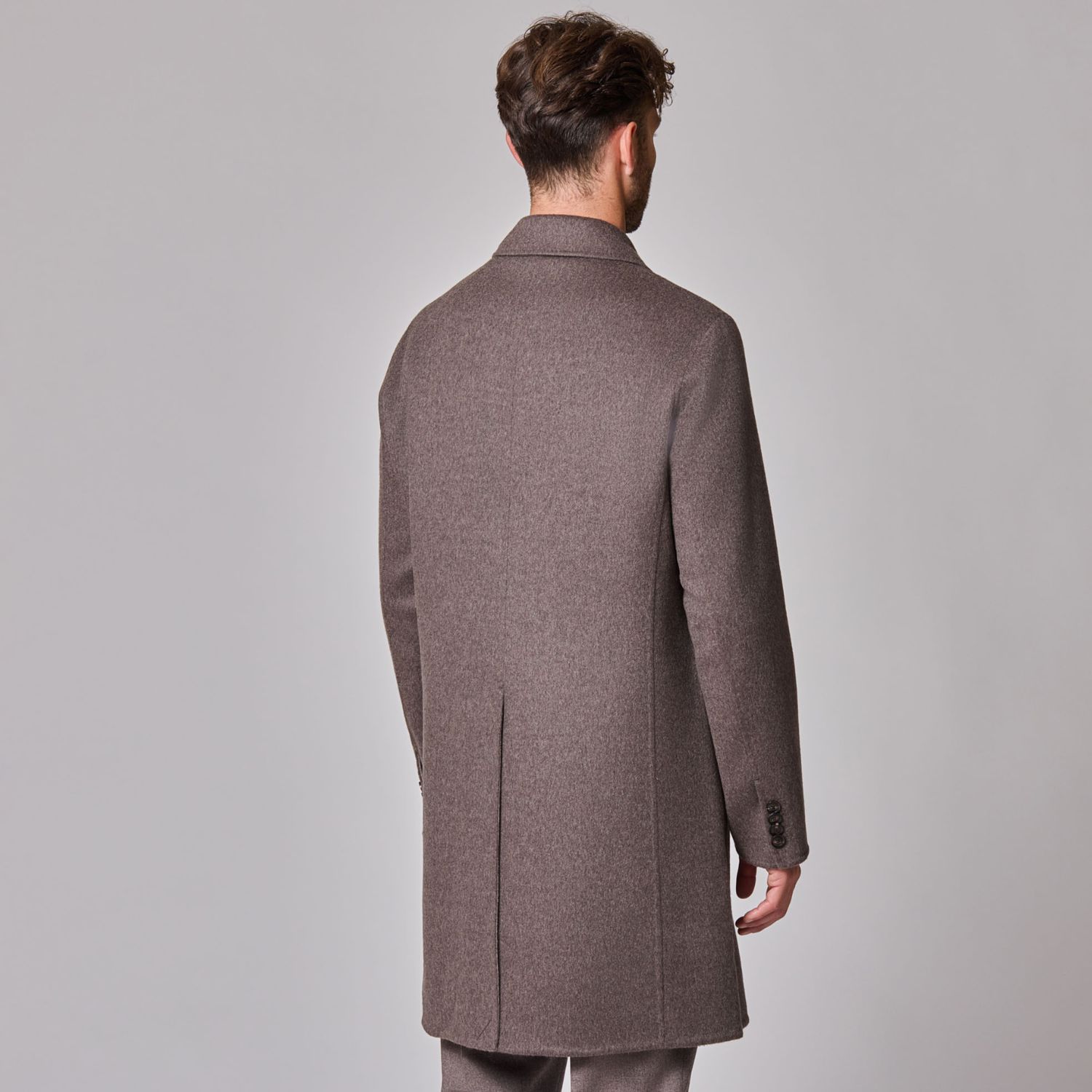 Luciano Barbera Double Breasted Doubleface Overcoat