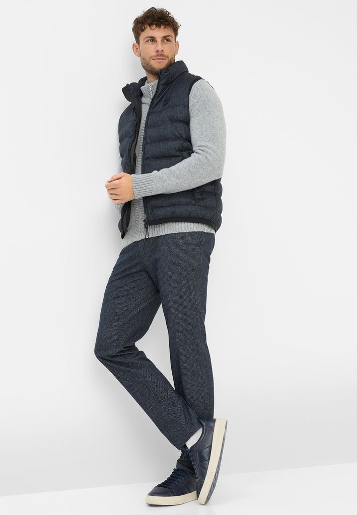 Brax Woolook Microcheck Chuck