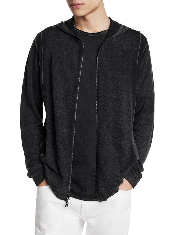 John Varvatos Butter Silk Cashmere Full Zip Hoodie