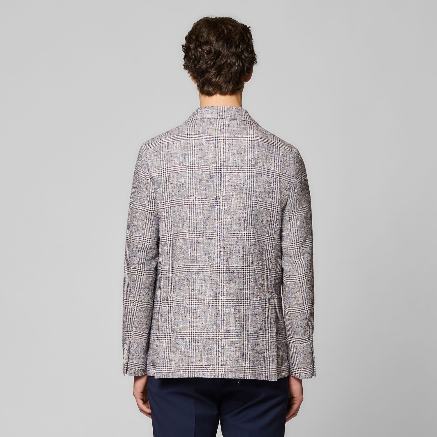 Luciano Barbera Plaid Biella Jacket