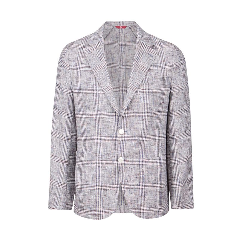 Luciano Barbera Plaid Biella Jacket