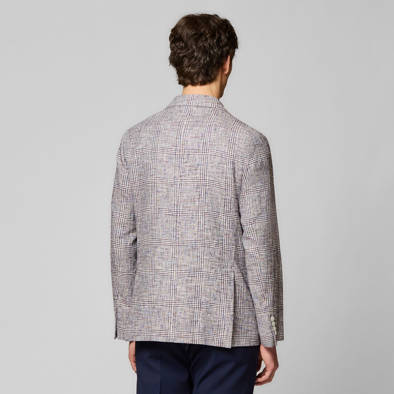 Luciano Barbera Plaid Biella Jacket
