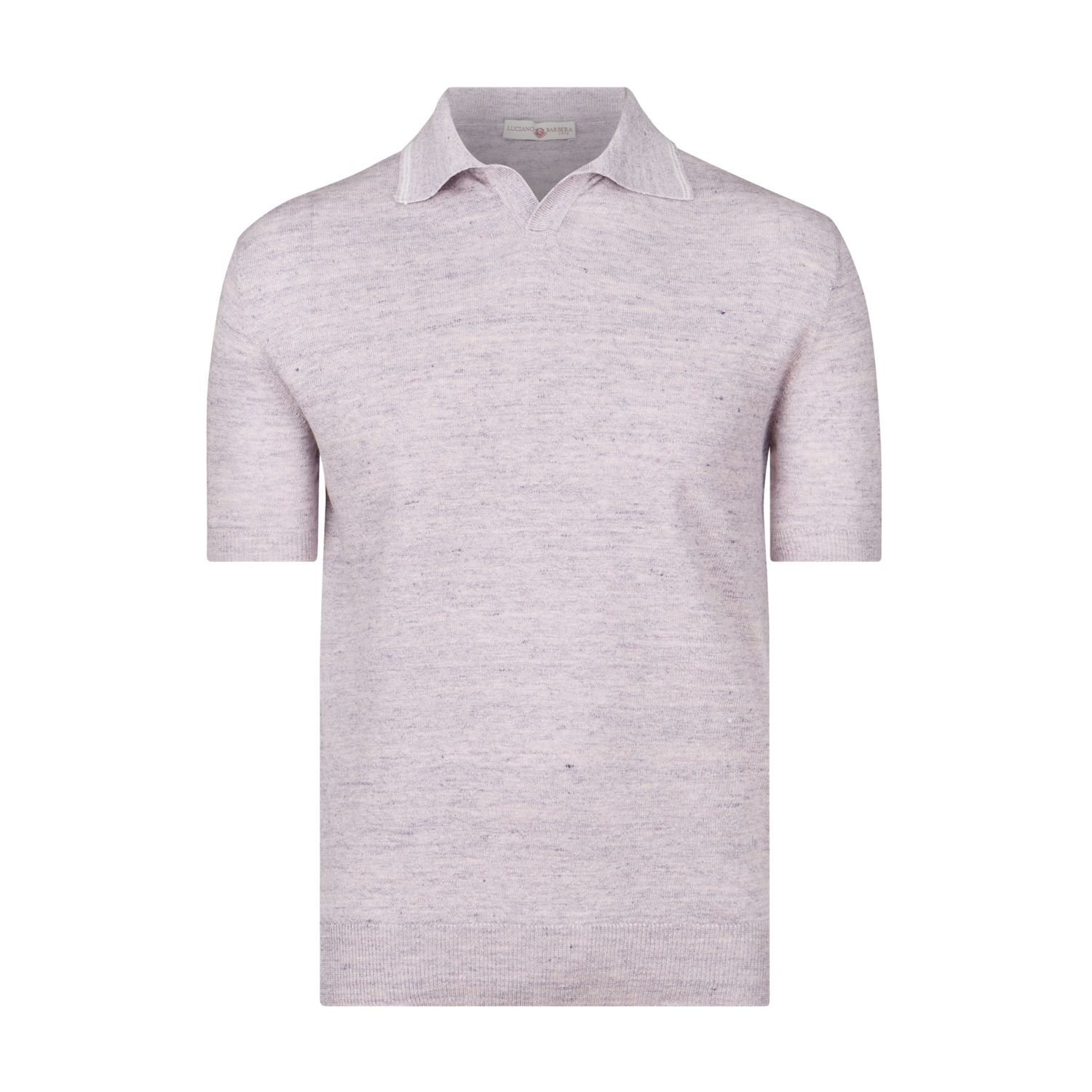 Luciano Barbera Johnny Collar Knit Polo Shirt