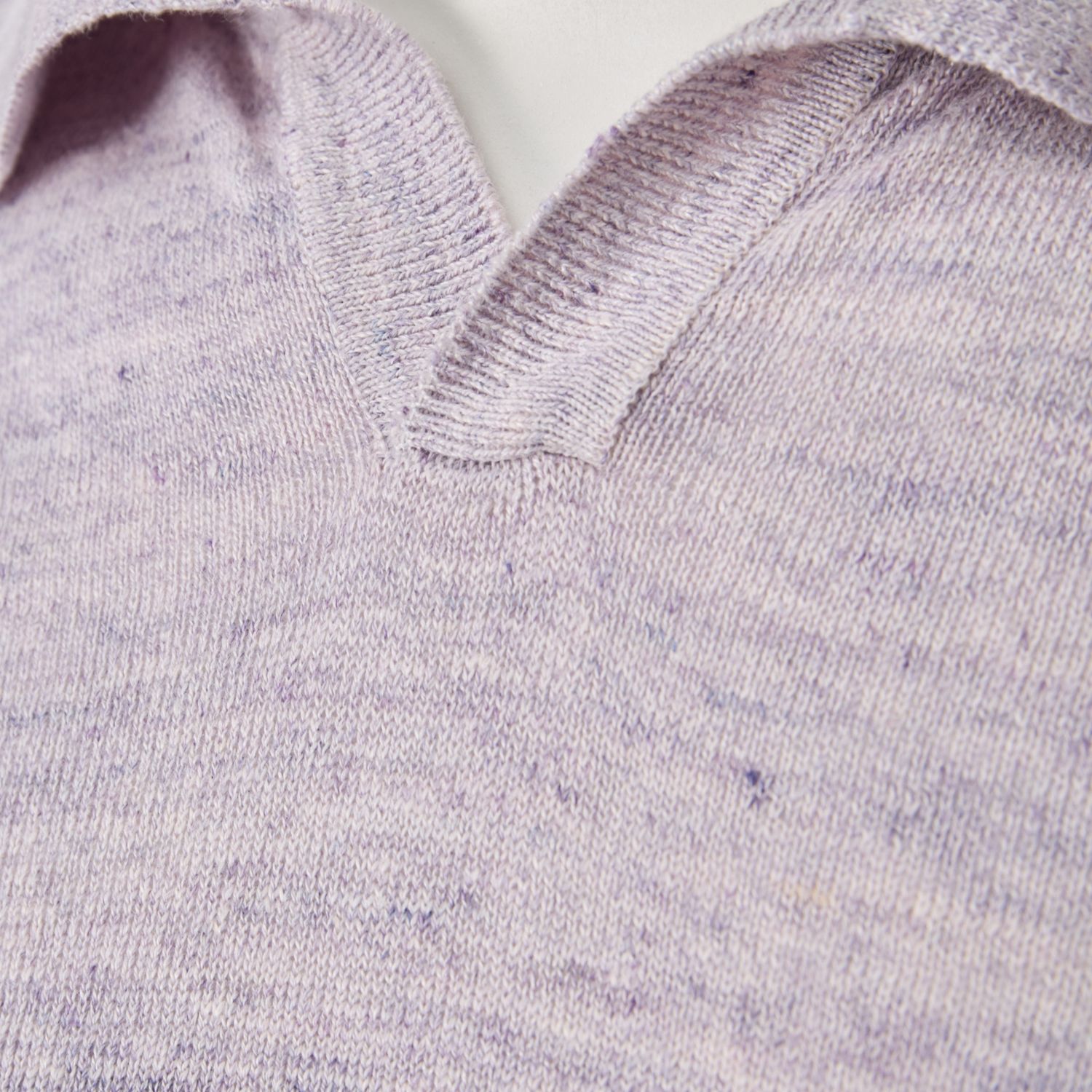 Luciano Barbera Johnny Collar Knit Polo Shirt