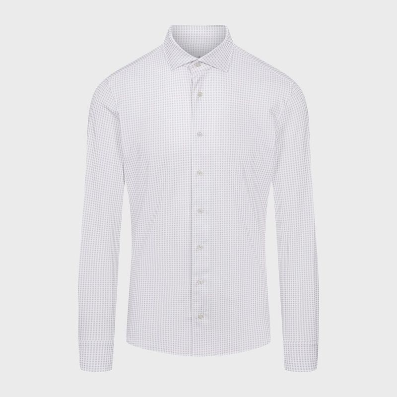 Emanuel Berg 4Flex Microcheck Shirt