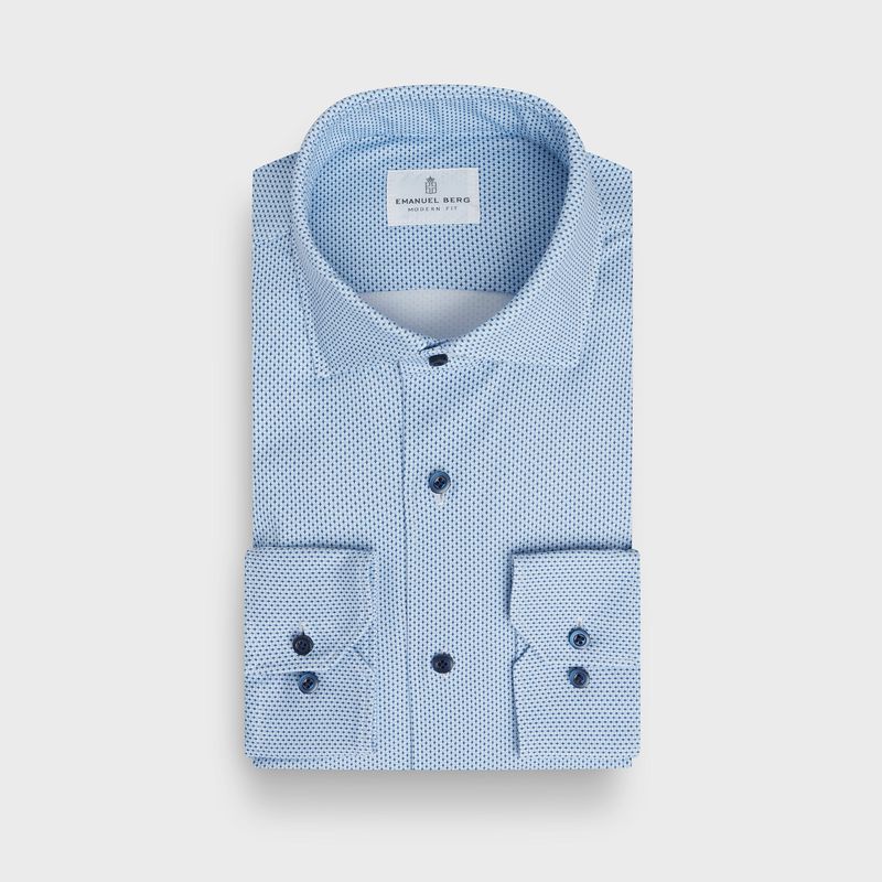 Emanuel Berg 4 Flex Woven Print Shirt