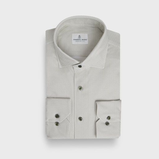 Emanuel Berg Modern 4 Flex Stretch Knit Shirt, Color: Light Pastel Green, Size: 40
