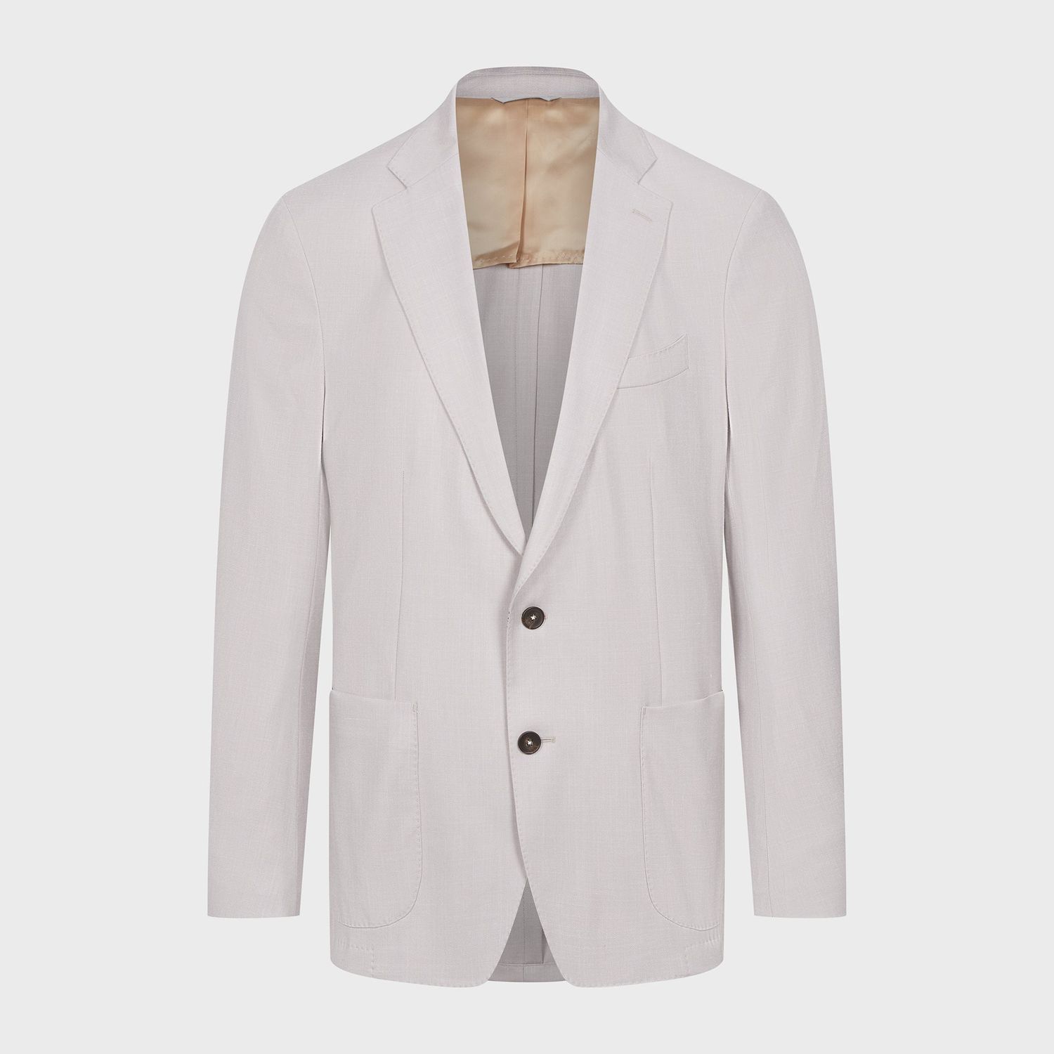 Emanuel Berg Wool Silk Linen Blend Solid 2-Button