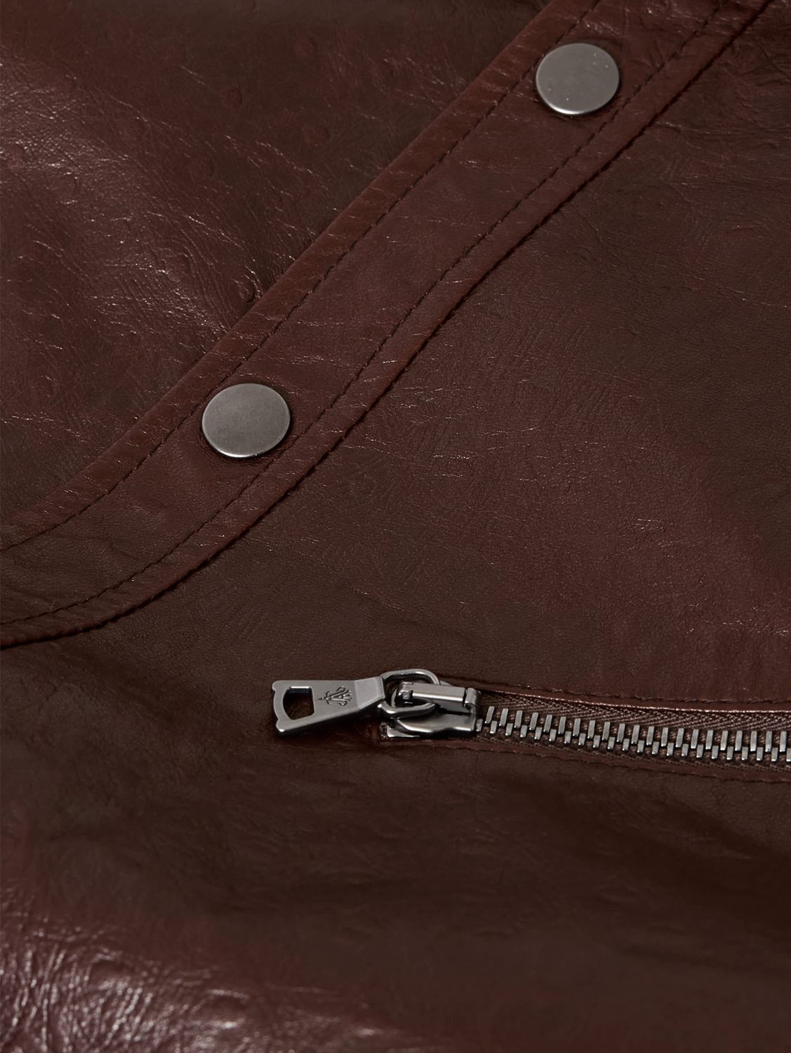 John Varvatos Kadd Leather Shirt Jacket