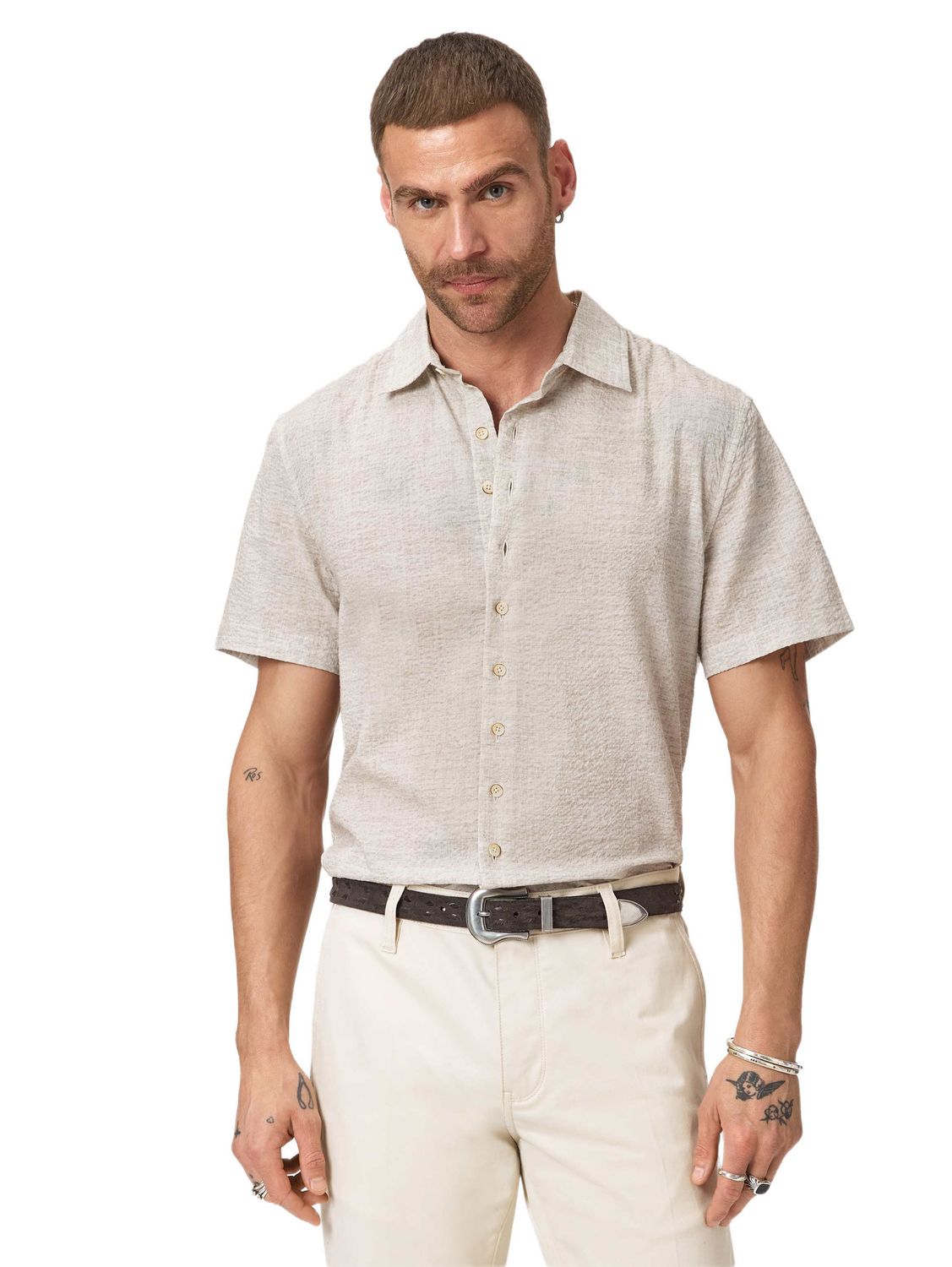 John Varvatos Malon Seersucker Shirt