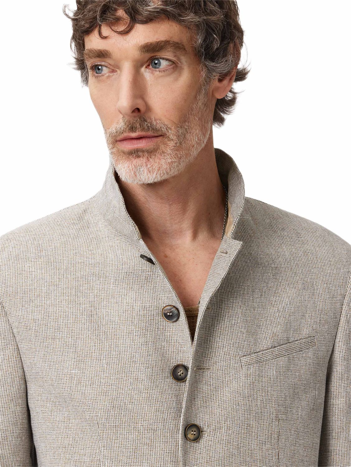 John Varvatos Microcheck Redwood Jacket