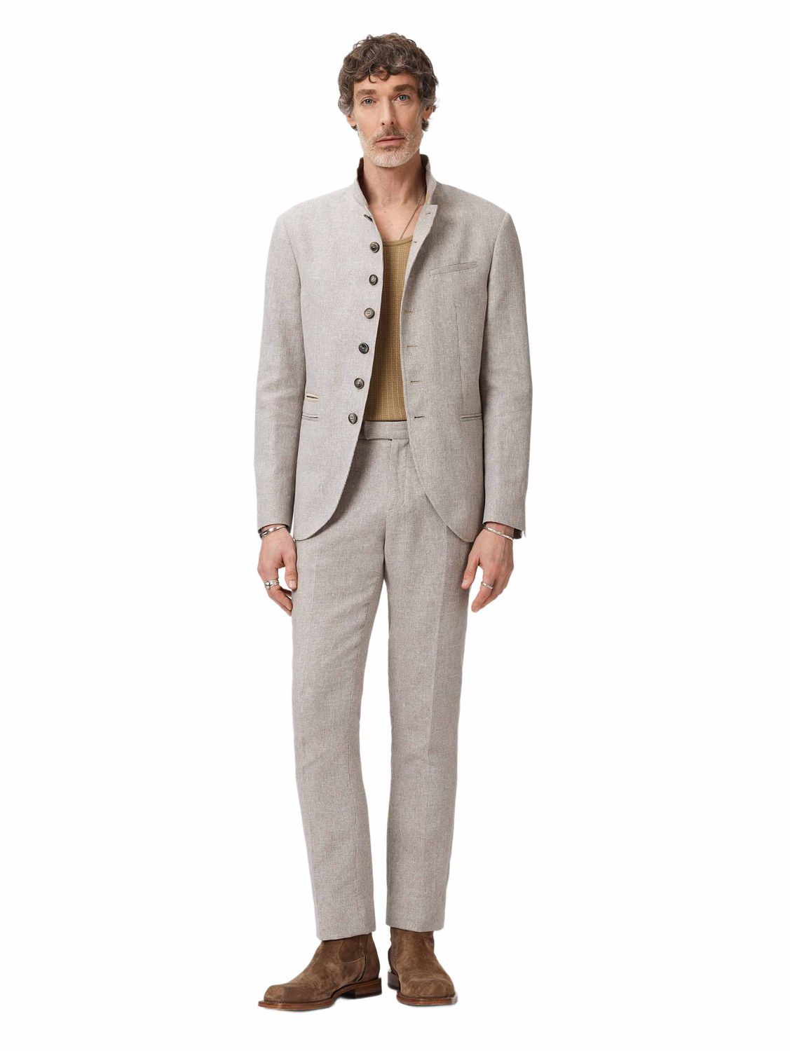 John Varvatos Microcheck Redwood Jacket