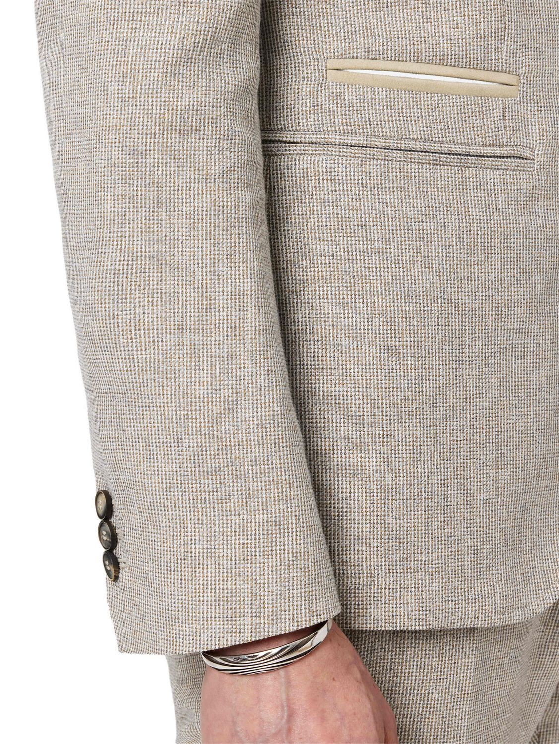 John Varvatos Microcheck Redwood Jacket