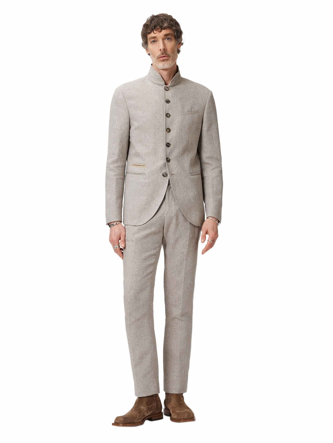 John Varvatos Microcheck Redwood Jacket