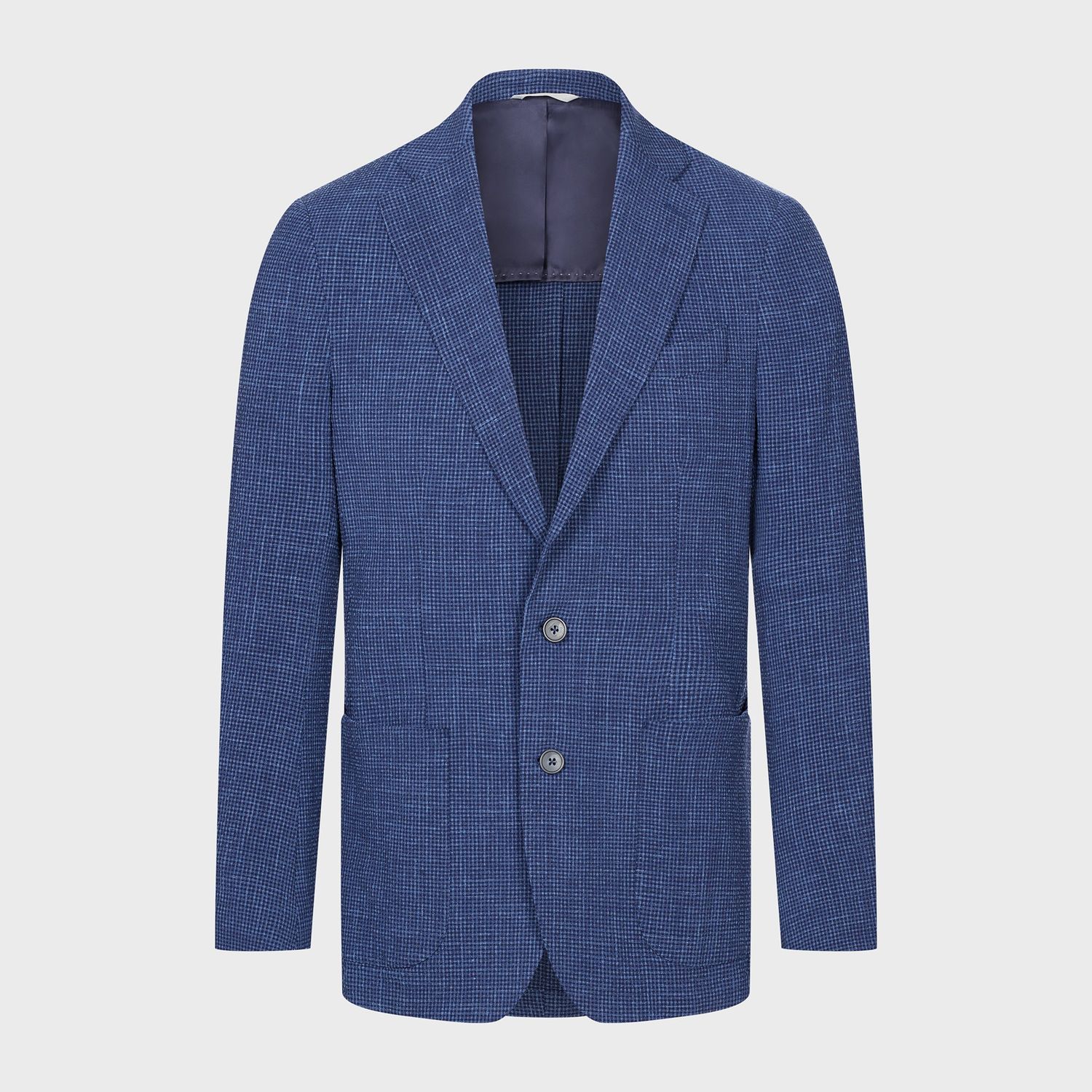 Emanuel Berg Wool, Silk, Linen Blend Seersucker