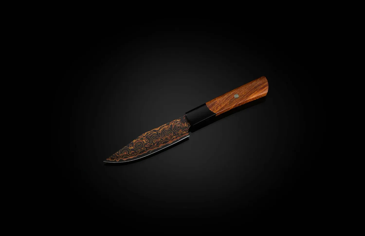 William Henry Black Flare Steak Set Walnut