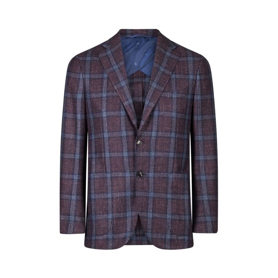 Luciano Barbera Plaid Biella Jacket